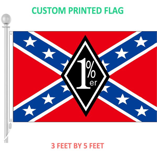 3x5 feet 1%er Confederate Battle Flag custom Outlaw Motorcycle Club Flags and Banners with Grommets
3x5 feet 1%er Confederate Battle Flag custom Outlaw Motorcycle Club Flags and Banners with Grommets