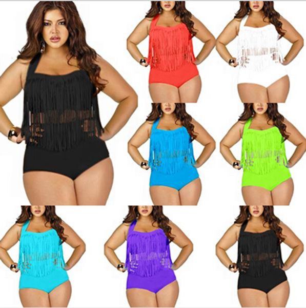 summer plus size tassels bikinis high waist women bikini swimwear padded boho fringe swimsuit 7 colors, White;black
summer plus size tassels bikinis high waist women bikini swimwear padded boho fringe swimsuit 7 colors, White;black