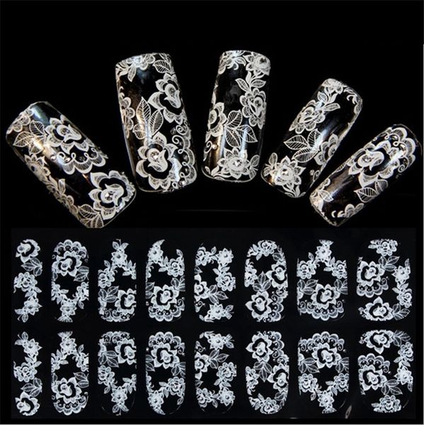 foreign trade sales nail polish stickers white lace decals nail art stickers decals manicure 16styles 16 nails stick 4160, Black
foreign trade sales nail polish stickers white lace decals nail art stickers decals manicure 16styles 16 nails stick 4160, Black