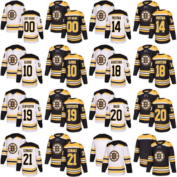 2017-2018 Season 10 Andere Bjork 14 Paul Postma 18 Kenny Agostino 19 Zachary Senyshyn 20 Riley Nash Boston Bruins Custom Hockey Jerseys
2017-2018 Season 10 Andere Bjork 14 Paul Postma 18 Kenny Agostino 19 Zachary Senyshyn 20 Riley Nash Boston Bruins Custom Hockey Jerseys