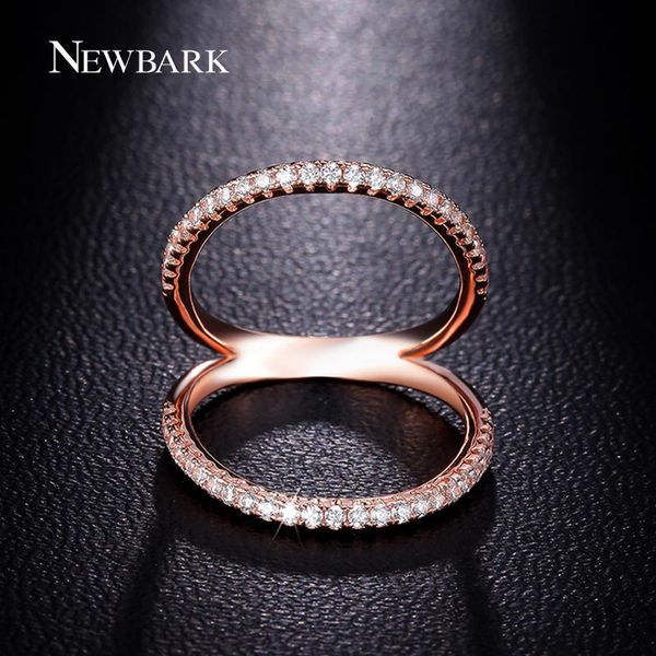 newbark classic women ring double circle shell shape finger rings rose gold color cz jewelry mid knuckle bague ladies q170720, Slivery;golden
newbark classic women ring double circle shell shape finger rings rose gold color cz jewelry mid knuckle bague ladies q170720, Slivery;golden