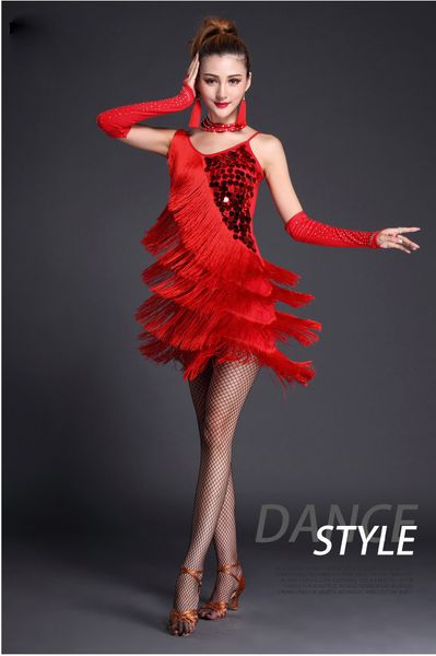 wholesale-2016 latin dance dress performance wear tassel sequins clothing customize women ballroom dance dress for latin dancing, Black;red
wholesale-2016 latin dance dress performance wear tassel sequins clothing customize women ballroom dance dress for latin dancing, Black;red