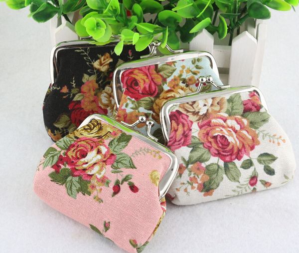 12pcs/lot vintage flower coin purse canvas key holder wallet hasp small gifts bag clutch handbag ing, Red;black
12pcs/lot vintage flower coin purse canvas key holder wallet hasp small gifts bag clutch handbag ing, Red;black