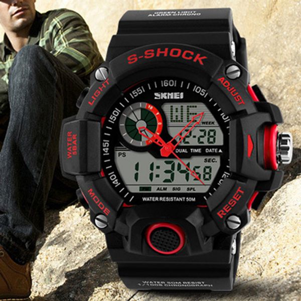 wholesale-2015 new outdoor design mens waterproof digital led backlight alarm satch sports rubber wrist watch 5etl, Slivery;brown
wholesale-2015 new outdoor design mens waterproof digital led backlight alarm satch sports rubber wrist watch 5etl, Slivery;brown