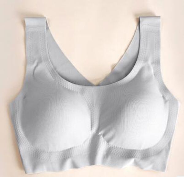 Image of Autumn and winter V version cotton, Japan seamless underwear, one piece female cotton cup, thickened non steel vest, Sleep Bra