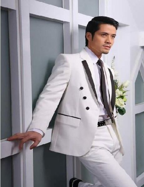 wholesale-double breasted romantic 2016 notch lapel groom tuxedos wedding party groomsmen suits man prom suits(jacket+pants+ tie, White;black
wholesale-double breasted romantic 2016 notch lapel groom tuxedos wedding party groomsmen suits man prom suits(jacket+pants+ tie, White;black