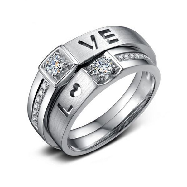 vecalon brand lovers jewelry 925 sterling silver ring 1 carat simulated diamond cz engagement wedding band rings for men women, Slivery;golden
vecalon brand lovers jewelry 925 sterling silver ring 1 carat simulated diamond cz engagement wedding band rings for men women, Slivery;golden