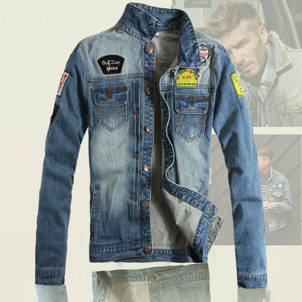 2016 new arrival mens spring jackets high qualtiy mens denim jacket vintage jean coat brand big size jacket coat sale, Black;brown
2016 new arrival mens spring jackets high qualtiy mens denim jacket vintage jean coat brand big size jacket coat sale, Black;brown