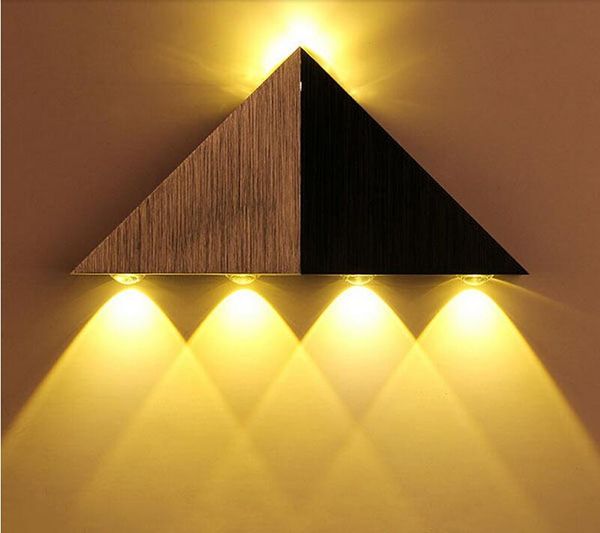 5w Aluminum Triangle Led Wall Lights Wall Sconces Decor Fixture Lightsmodern Home Lighting Indoor Decoration Ac85-265v