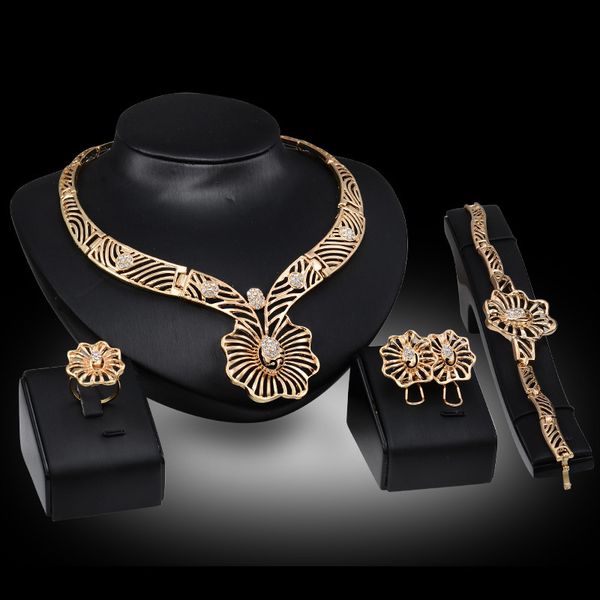 jewelry sets 2016 sell rhinestone party jewelry 18k gold plated hollow out flowers wedding jewelry sets 4-piece set wholesale js082, Slivery;golden
jewelry sets 2016 sell rhinestone party jewelry 18k gold plated hollow out flowers wedding jewelry sets 4-piece set wholesale js082, Slivery;golden