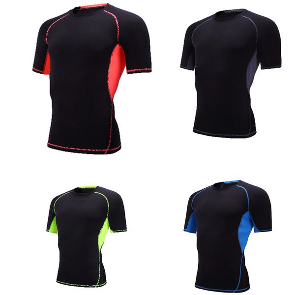fashion men short sleeve o-neck compression t shirts sports tights fitness base layer, Black;blue
fashion men short sleeve o-neck compression t shirts sports tights fitness base layer, Black;blue