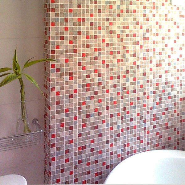 wholesale- free shipping wei bathroom wallpaper waterproof oil mosaic wallpaper tile stickers wall sticker papel de parede pvc pink
wholesale- free shipping wei bathroom wallpaper waterproof oil mosaic wallpaper tile stickers wall sticker papel de parede pvc pink
