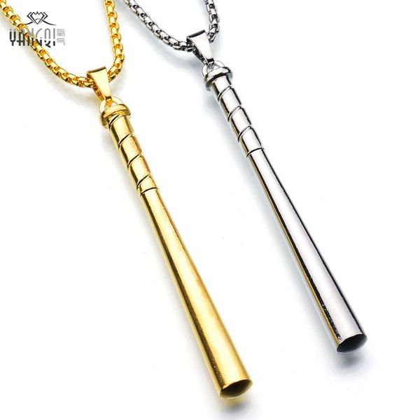 new hip hop gold silve long chains necklace hiphop baseball bat pendant necklaces men punk jewelry, Silver
new hip hop gold silve long chains necklace hiphop baseball bat pendant necklaces men punk jewelry, Silver