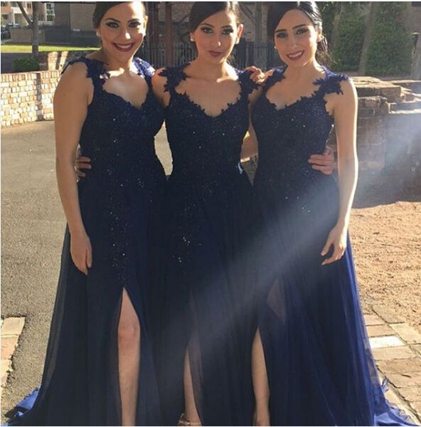 selling dark blue long brdesmaid dresses high slit evening prom dress gowns no sleeve party gowns cheap, White;pink
selling dark blue long brdesmaid dresses high slit evening prom dress gowns no sleeve party gowns cheap, White;pink