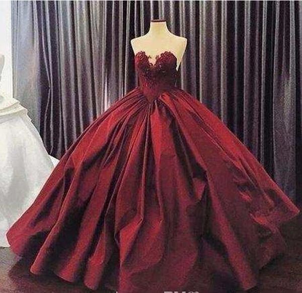 2017 new burgundy quinceanera dresses ball gown sweetheart lace up floor length masquerade dresses satin appliques vintage long prom gowns, Blue;red
2017 new burgundy quinceanera dresses ball gown sweetheart lace up floor length masquerade dresses satin appliques vintage long prom gowns, Blue;red