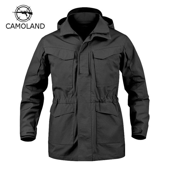 

wholesale-4 colors tactical jacket men m65 coat male parka winter windbreaker clothes autumn army field jacket male clothing, Black;brown