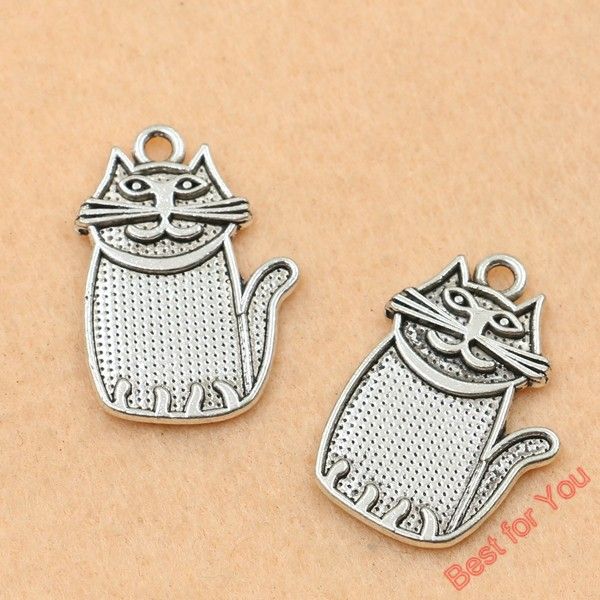 50pcs antique silver tone vantage cat charms pendants fashion jewelry diy making handmade 28x20mm jewelry making, Bronze;silver
50pcs antique silver tone vantage cat charms pendants fashion jewelry diy making handmade 28x20mm jewelry making, Bronze;silver