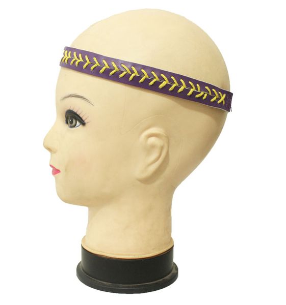 wholesale a red baseball style ale season fast pitch softball stitches yellow leather fashion leather headband, Silver
wholesale a red baseball style ale season fast pitch softball stitches yellow leather fashion leather headband, Silver