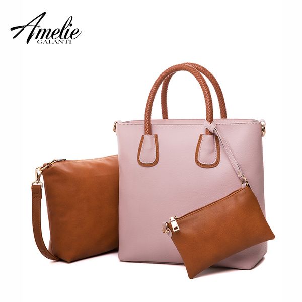 wholesale- amelie galanti fashion women shoulder bags famous original design handle bags composite bag casual solid soft shopping bag
wholesale- amelie galanti fashion women shoulder bags famous original design handle bags composite bag casual solid soft shopping bag