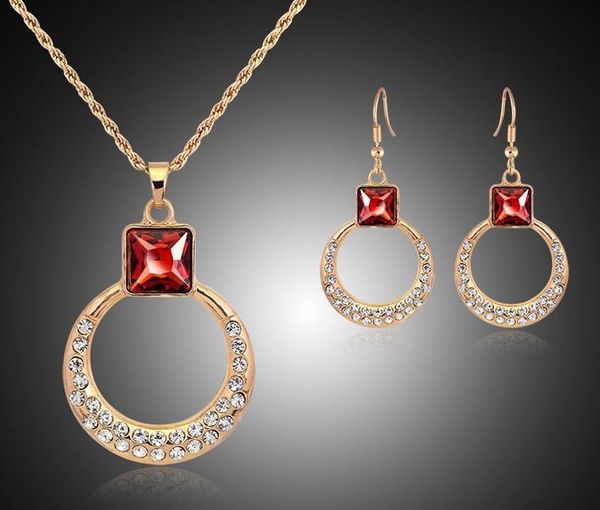 горячий европейский рубин rhinestone круглые комплекты ювелирных изделий 18k позолоченный цирконий австрийский кристалл кулон ожерелье серьг, Slivery;golden
горячий европейский рубин rhinestone круглые комплекты ювелирных изделий 18k позолоченный цирконий австрийский кристалл кулон ожерелье серьг, Slivery;golden