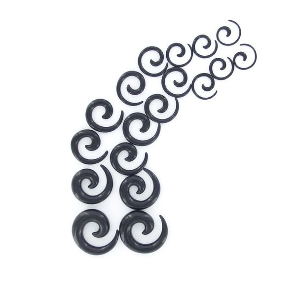 wholesale-9 pairs of acrylic spiral taper tunnel ear stretcher plugs---black, Blue;gray
wholesale-9 pairs of acrylic spiral taper tunnel ear stretcher plugs---black, Blue;gray