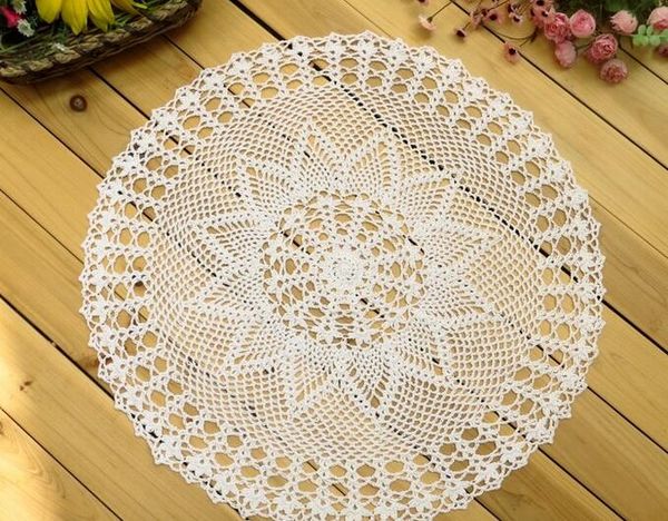 wholesale- 50cm lace cotton round table place mat cloth pad crochet placemat cup glass doilies mug holder kitchen tableware
wholesale- 50cm lace cotton round table place mat cloth pad crochet placemat cup glass doilies mug holder kitchen tableware