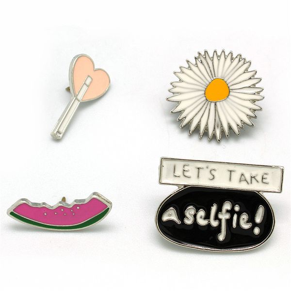 enamel cartoon brooches for women small cute lovely funny brooches silver plated fashion jewelry daisy watermelon button collar pins badges, Gray
enamel cartoon brooches for women small cute lovely funny brooches silver plated fashion jewelry daisy watermelon button collar pins badges, Gray