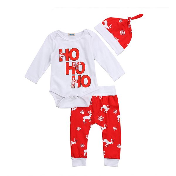 kids christmas clothing snowflake deer print cotton suits toddler infant baby boys girls romper pants hat 3pcs outfits set newborn clothes, White
kids christmas clothing snowflake deer print cotton suits toddler infant baby boys girls romper pants hat 3pcs outfits set newborn clothes, White