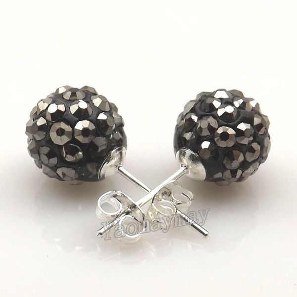 10mm hematite disco balls rhinestone earring studs for valentine holiday 20 pairs wholesale ing, Golden;silver
10mm hematite disco balls rhinestone earring studs for valentine holiday 20 pairs wholesale ing, Golden;silver