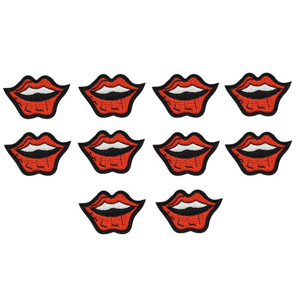 10pcs smile lips embroidery patches for clothing iron-on patch applique iron on fashion patch sewing accessories badge stickers on clothes, Black
10pcs smile lips embroidery patches for clothing iron-on patch applique iron on fashion patch sewing accessories badge stickers on clothes, Black