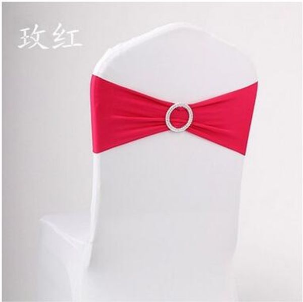 

DHL Free 100 PCS pick colors spandex lycra chair bands elastic chair sash chair band with buckle for wedding