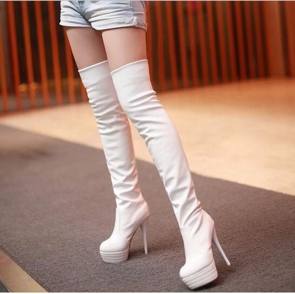 2017 korean women boots high knee boots lady women thigh high autumn boots shoes, Black
2017 korean women boots high knee boots lady women thigh high autumn boots shoes, Black