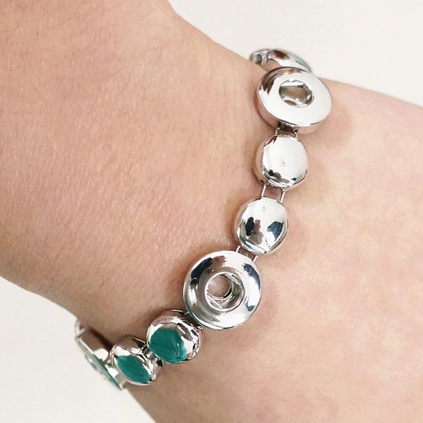 Горячая продажа SG0026 красота Простого сплава 3buttons имбиря оснастка браслет 21см под