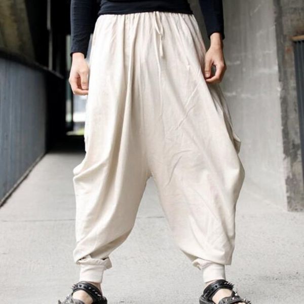 wholesale-arrive new mens japanese samurai style boho casual loose harem baggy hakama linen pants big size cotton trousers, Black
wholesale-arrive new mens japanese samurai style boho casual loose harem baggy hakama linen pants big size cotton trousers, Black