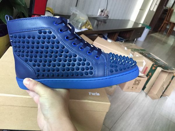 with box designer sneakers low cut spikes flats shoes red bottom for men and women leather sneakers party designer shoes all blue color, Black
with box designer sneakers low cut spikes flats shoes red bottom for men and women leather sneakers party designer shoes all blue color, Black