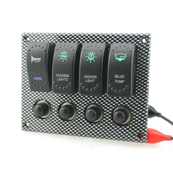 car 4 gang led rocker switch panel circuit breakers car boat marine waterproof
car 4 gang led rocker switch panel circuit breakers car boat marine waterproof