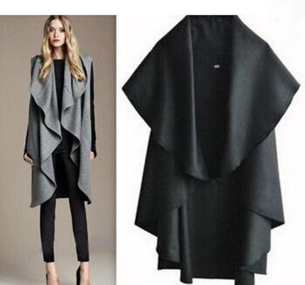 women's fashion wool coat, ladies' noble elegant cape/shawl. ladies poncho wrap scarves coat, Black
women's fashion wool coat, ladies' noble elegant cape/shawl. ladies poncho wrap scarves coat, Black
