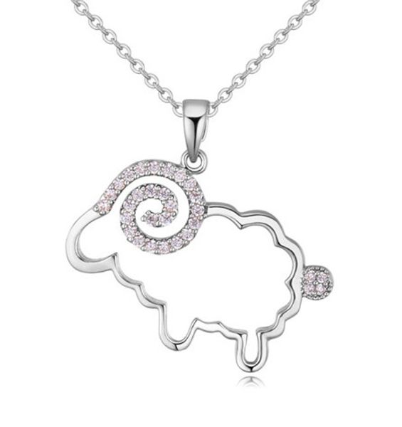pendants necklaces jewelry fashion women luxury zircon 18k gold plated small sheep clavicle chain necklaces wholesale tn048, Silver
pendants necklaces jewelry fashion women luxury zircon 18k gold plated small sheep clavicle chain necklaces wholesale tn048, Silver