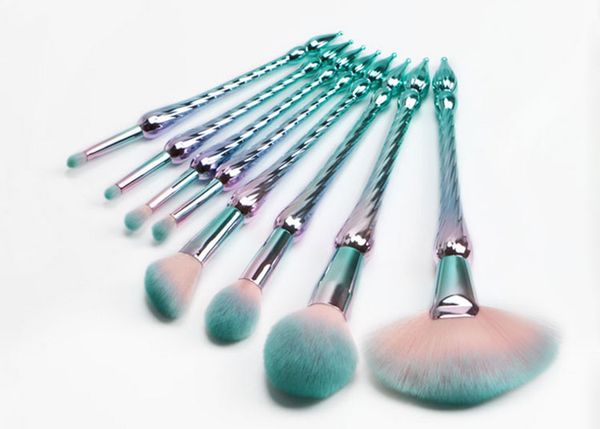new style 8pcs makeup brush set professional foundation powder cosmetic brush kit mermaid brushes green
new style 8pcs makeup brush set professional foundation powder cosmetic brush kit mermaid brushes green