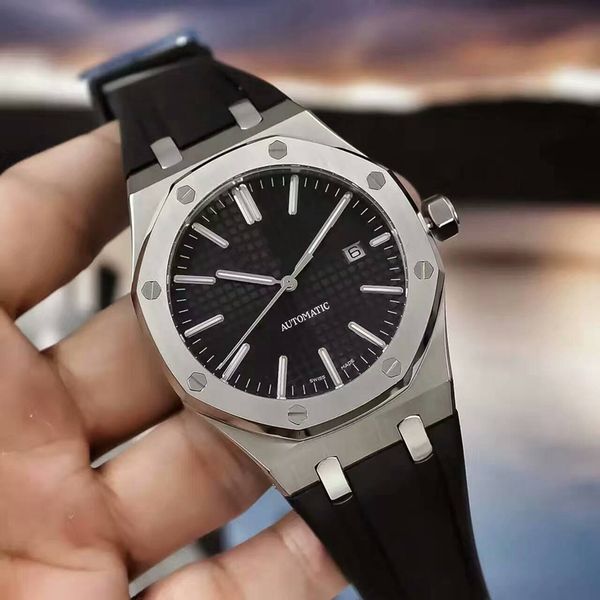 42mm factory new products 15400 watches men's machinery watches stainless steel men's direct hardcover rubber automatic njlgb, Slivery;brown
42mm factory new products 15400 watches men's machinery watches stainless steel men's direct hardcover rubber automatic njlgb, Slivery;brown