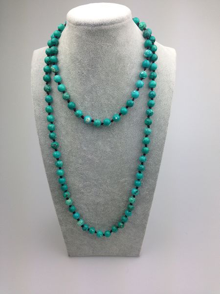st0005 8mm dyed turquoise bead making 42 inch long green stone necklace natural stone beads knotted necklace, Silver
st0005 8mm dyed turquoise bead making 42 inch long green stone necklace natural stone beads knotted necklace, Silver