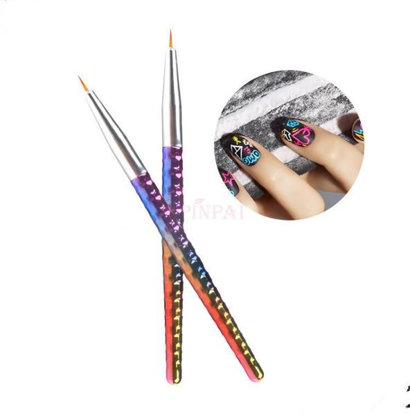 c097 new design manicure painting pens gradient color with goldfish shaped handle nail art drawing small brush nail art tools, Silver
c097 new design manicure painting pens gradient color with goldfish shaped handle nail art drawing small brush nail art tools, Silver