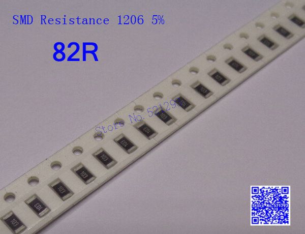 

wholesale- smd resistors 1206 82r 82 ohm 1/4w 5% chip resistor 500pcs/lot