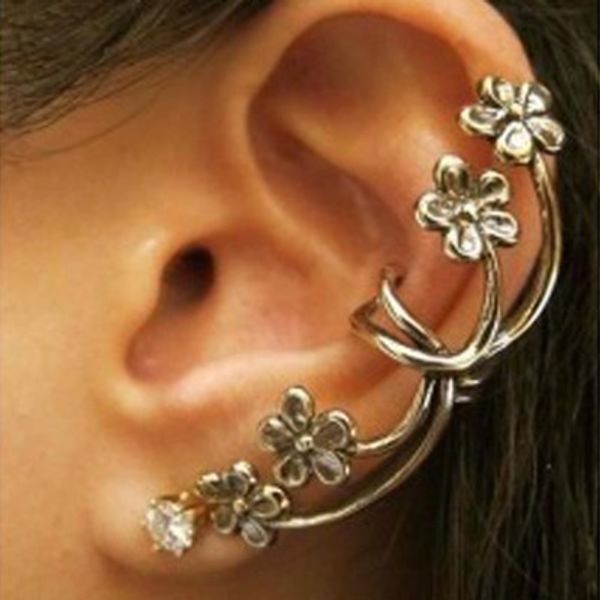 Clip Earrings Punk Antique Crystal Bronze Tone Metal Flower Ear Cuff Wrap Clip Earrings Gothic Punk Style Flower ear clip Earrings Jewelry
Clip Earrings Punk Antique Crystal Bronze Tone Metal Flower Ear Cuff Wrap Clip Earrings Gothic Punk Style Flower ear clip Earrings Jewelry