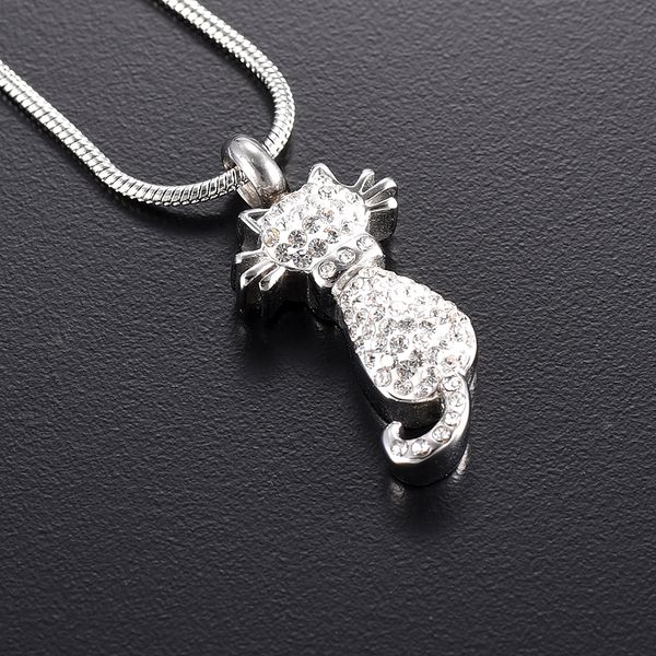 beautiful keepsake cremation jewelry for ashes crystal cat memorial ash keepsake pendant necklace women animal urn jewelry, Silver
beautiful keepsake cremation jewelry for ashes crystal cat memorial ash keepsake pendant necklace women animal urn jewelry, Silver