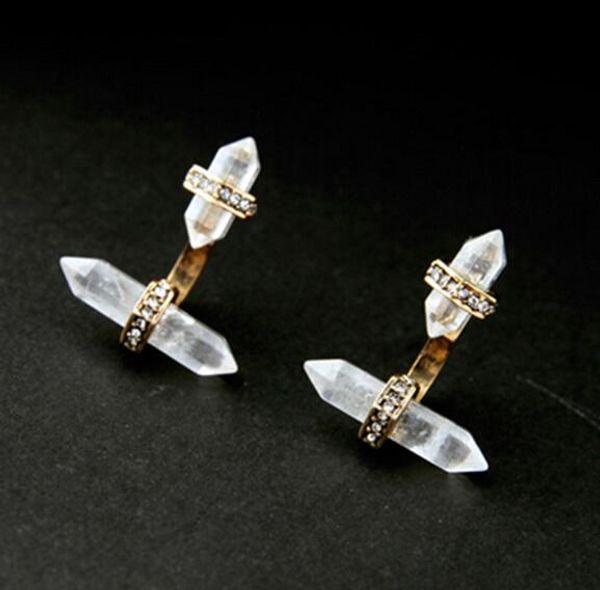 nature prism stud earrings pave c alloy studs crystal rhinestone charms vintage gold tonal for lady, Golden;silver
nature prism stud earrings pave c alloy studs crystal rhinestone charms vintage gold tonal for lady, Golden;silver