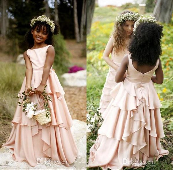 boho country beach style pink tiered flower girl dresses for wedding party 2019 sleeveless a line floor length girls communion gown backless, White;blue
boho country beach style pink tiered flower girl dresses for wedding party 2019 sleeveless a line floor length girls communion gown backless, White;blue