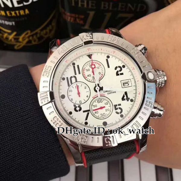 new luxury avenger ii a1338111 men's quartz chronograph sport watches 46mm white dial nylon/leather strap men's popular watches, Slivery;brown
new luxury avenger ii a1338111 men's quartz chronograph sport watches 46mm white dial nylon/leather strap men's popular watches, Slivery;brown