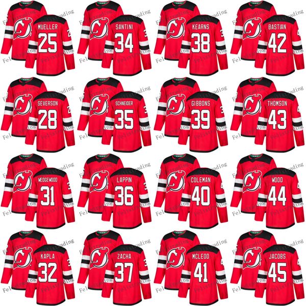 2017-2018 Season 35 Cory Schneider 36 Nick Lappin 44 Miles Wood Brian Gibbons 37 Pavel Zacha 25 Mirco Mueller New Jersey Devils Jersey
2017-2018 Season 35 Cory Schneider 36 Nick Lappin 44 Miles Wood Brian Gibbons 37 Pavel Zacha 25 Mirco Mueller New Jersey Devils Jersey