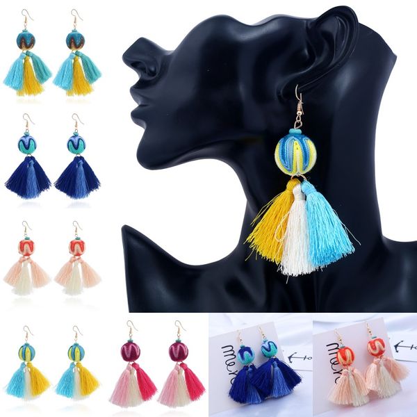 bohemian gold color long earrings manual ear wire waterproof line wax balls drop earrings for women femme boucle d'oreille b715s, Silver
bohemian gold color long earrings manual ear wire waterproof line wax balls drop earrings for women femme boucle d'oreille b715s, Silver
